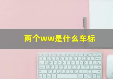 两个ww是什么车标