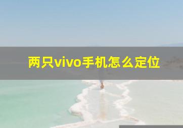 两只vivo手机怎么定位