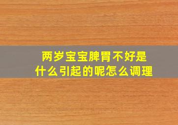 两岁宝宝脾胃不好是什么引起的呢怎么调理