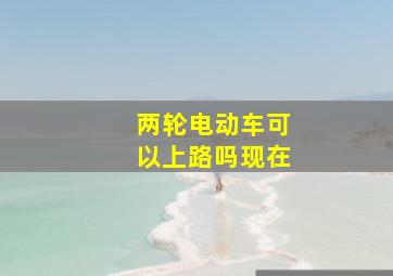 两轮电动车可以上路吗现在