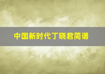 中国新时代丁晓君简谱