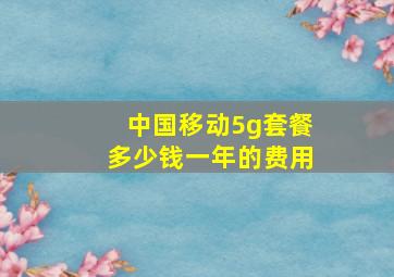 中国移动5g套餐多少钱一年的费用