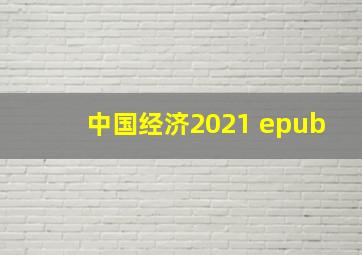 中国经济2021 epub