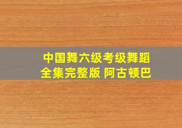 中国舞六级考级舞蹈全集完整版 阿古顿巴