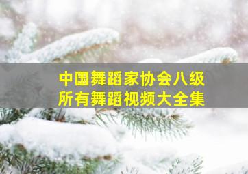 中国舞蹈家协会八级所有舞蹈视频大全集