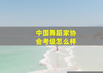 中国舞蹈家协会考级怎么样