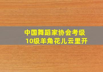 中国舞蹈家协会考级10级羊角花儿云里开