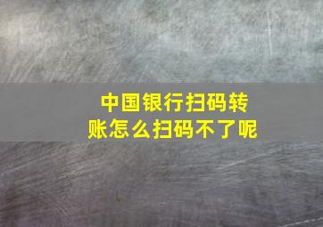 中国银行扫码转账怎么扫码不了呢