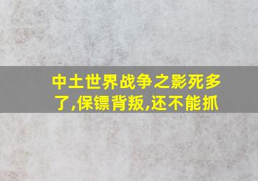 中土世界战争之影死多了,保镖背叛,还不能抓