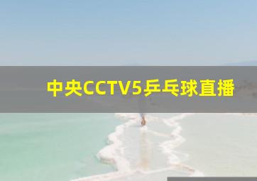 中央CCTV5乒乓球直播