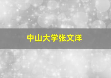 中山大学张文洋