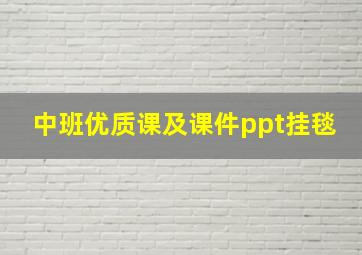 中班优质课及课件ppt挂毯