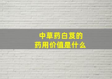 中草药白芨的药用价值是什么