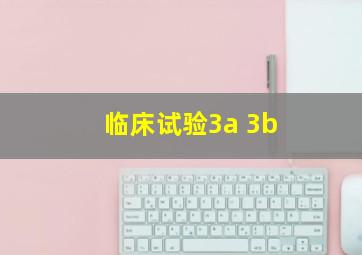 临床试验3a 3b