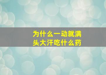 为什么一动就满头大汗吃什么药