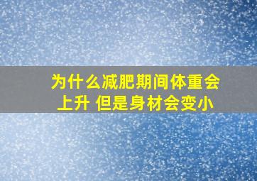 为什么减肥期间体重会上升 但是身材会变小