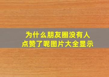 为什么朋友圈没有人点赞了呢图片大全显示