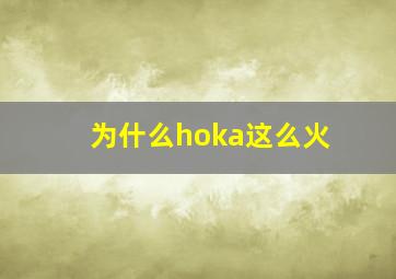 为什么hoka这么火