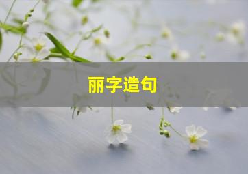 丽字造句