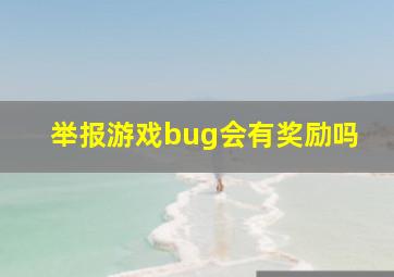 举报游戏bug会有奖励吗