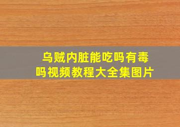 乌贼内脏能吃吗有毒吗视频教程大全集图片