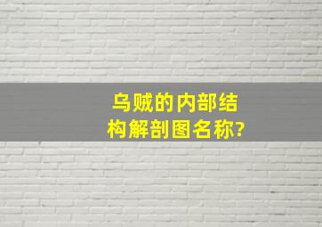 乌贼的内部结构解剖图名称?