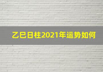 乙巳日柱2021年运势如何