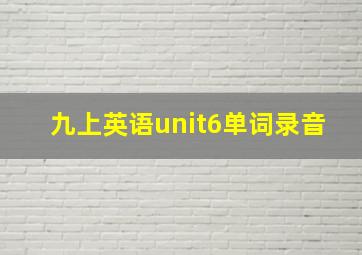 九上英语unit6单词录音