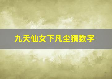 九天仙女下凡尘猜数字