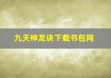 九天神龙诀下载书包网