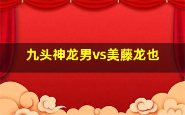 九头神龙男vs美藤龙也