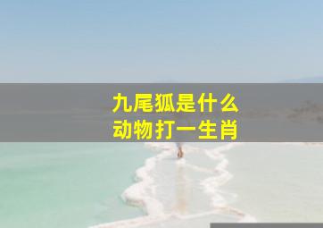 九尾狐是什么动物打一生肖