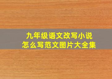 九年级语文改写小说怎么写范文图片大全集