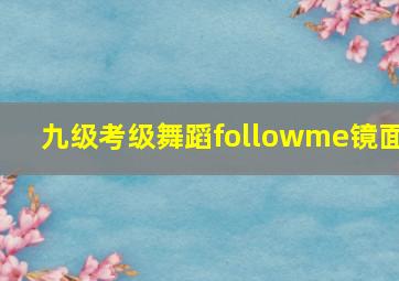 九级考级舞蹈followme镜面