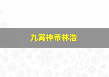 九霄神帝林浩