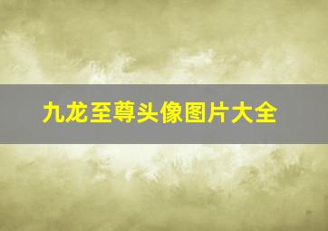 九龙至尊头像图片大全