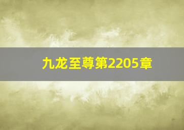 九龙至尊第2205章