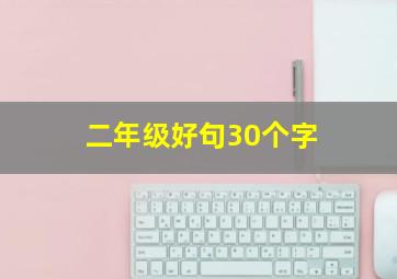 二年级好句30个字