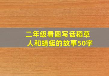 二年级看图写话稻草人和蜻蜓的故事50字