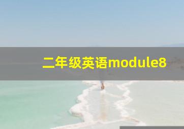 二年级英语module8