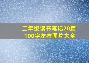 二年级读书笔记20篇100字左右图片大全