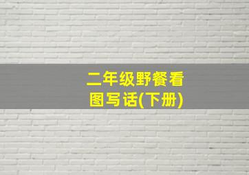 二年级野餐看图写话(下册)