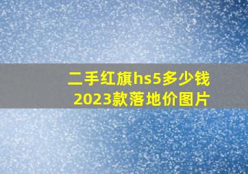 二手红旗hs5多少钱2023款落地价图片