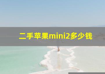 二手苹果mini2多少钱