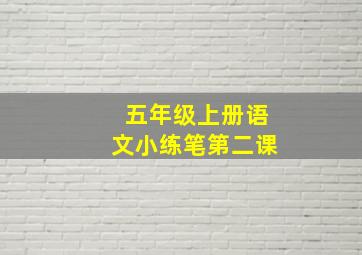 五年级上册语文小练笔第二课