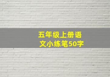 五年级上册语文小练笔50字