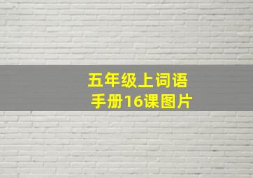 五年级上词语手册16课图片