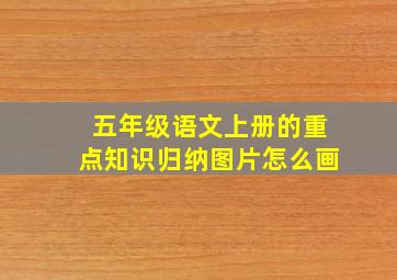 五年级语文上册的重点知识归纳图片怎么画