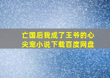 亡国后我成了王爷的心尖宠小说下载百度网盘