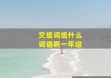 交组词组什么词语啊一年级